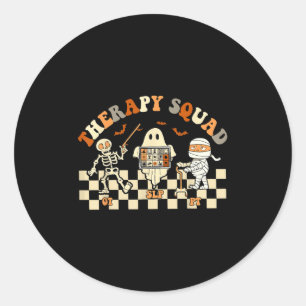 Sticker Rond Coûts de l'infirmière d'Halloween de l'équipe de t