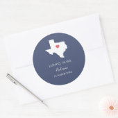 Sticker Rond Coutume de mariage au Texas (Enveloppe)