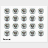 Sticker Rond Couture (Feuille)