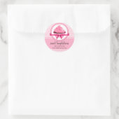 Sticker Rond Couture Cupcake Boulangerie Coffret Cachets (Sac)