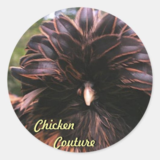 Sticker Rond Couture de poulet (Devant)