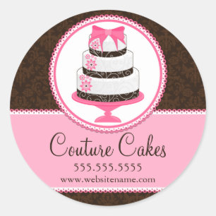 Sticker Rond Couture Gâteaux Boulangerie Couvercles