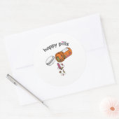 Sticker Rond Couture | Joyeuses pilules coudre (Enveloppe)