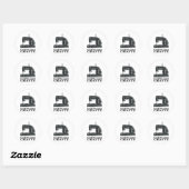 Sticker Rond Couture - Soyons créatifs (Feuille)