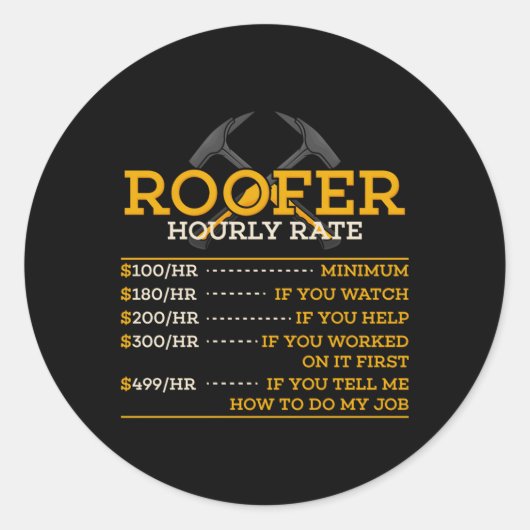 Sticker Rond Couvercle à tarif horaire (Devant)