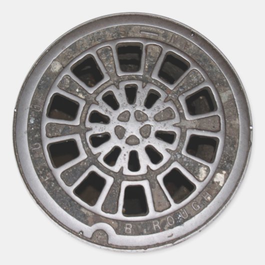 Sticker Rond Couverture de trou (Devant)