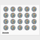 Sticker Rond Couverture Trio (Feuille)