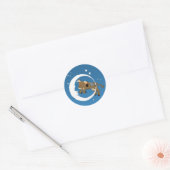 Sticker Rond Cow Jumped Over the Moon (Enveloppe)