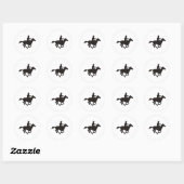 Sticker Rond Cowboy (Feuille)