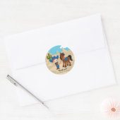 Sticker Rond Cowboy (Enveloppe)