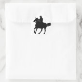 Sticker Rond Cowboy et son cheval (Sac)
