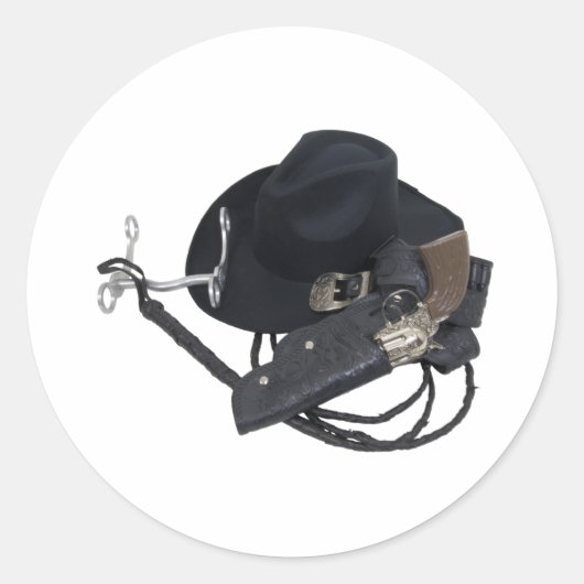 Sticker Rond CowboyHatTools090309 (Devant)