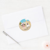 Sticker Rond Cowgirl (Enveloppe)