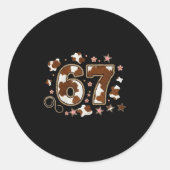 Sticker Rond Cowhide 67 Design  (Devant)