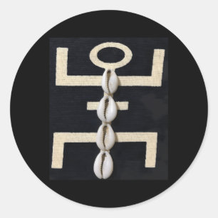Sticker Rond Cowrie Cowrie Coques