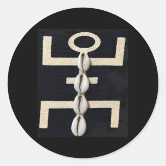 Sticker Rond Cowrie Cowrie Coques