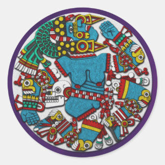 Sticker Rond Coyolxauhqui