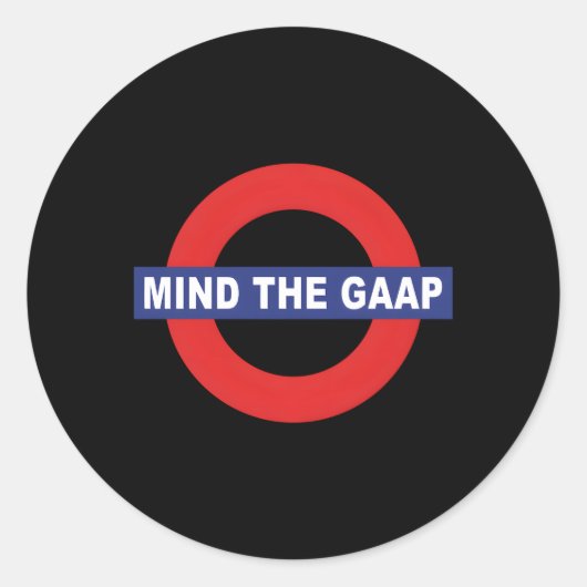 Sticker Rond Cpa Garder L'Intérêt De La Comptabilité De L'Écart (Devant)