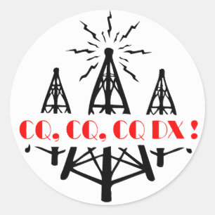 STICKER ROND CQ DX