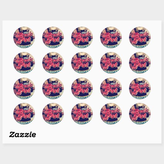 Sticker Rond Crab Pot (Feuille)
