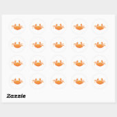 Sticker Rond Crabe (Feuille)