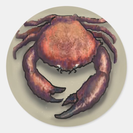 Sticker Rond Crabe (Devant)