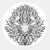 Sticker Rond Crabe (Devant)
