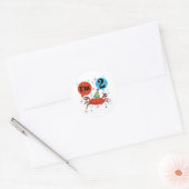 Sticker Rond Crabe 2e anniversaire (Enveloppe)