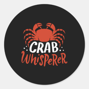 Sticker Rond Crabe Vintage