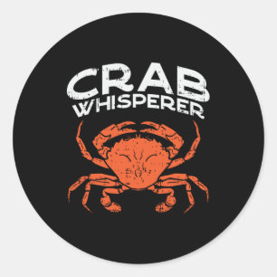 Sticker Rond Crabe Vintage