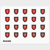 Sticker Rond Crachat Commandes le Portugal (Feuille)