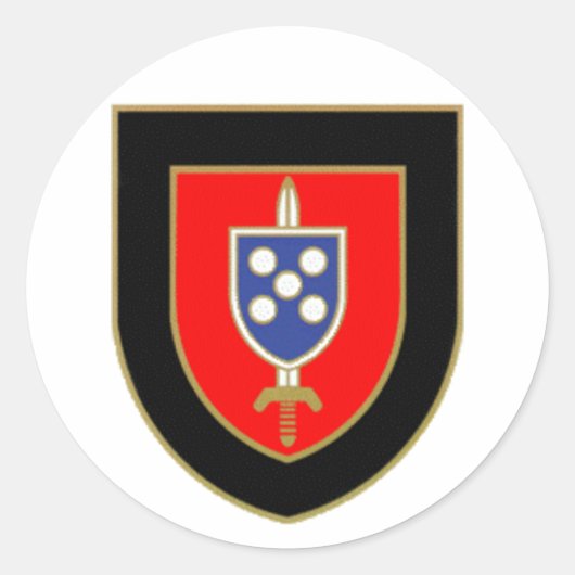 Sticker Rond Crachat Commandes le Portugal (Devant)