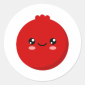 Sticker Rond Cranberry (Devant)