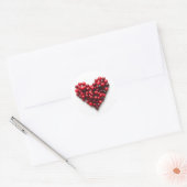 Sticker Rond Cranberry Heart (Enveloppe)
