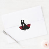 Sticker Rond Cranberry Mariage Couple Seals (Enveloppe)