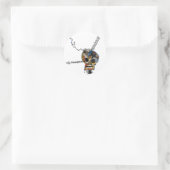 Sticker Rond Crâne (Sac)