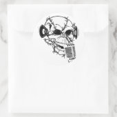 Sticker Rond Crâne (Sac)