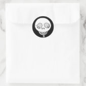 Sticker Rond Crâne (Sac)