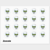 Sticker Rond crâne (Feuille)