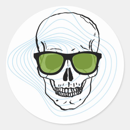 Sticker Rond crâne (Devant)