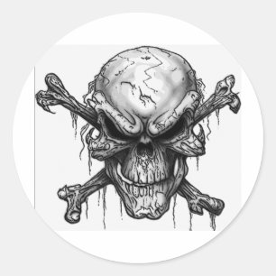 Sticker Rond crâne