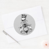 Sticker Rond crâne (Enveloppe)