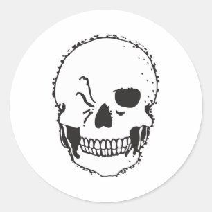 Sticker Rond crâne