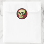 Sticker Rond Crâne (Sac)