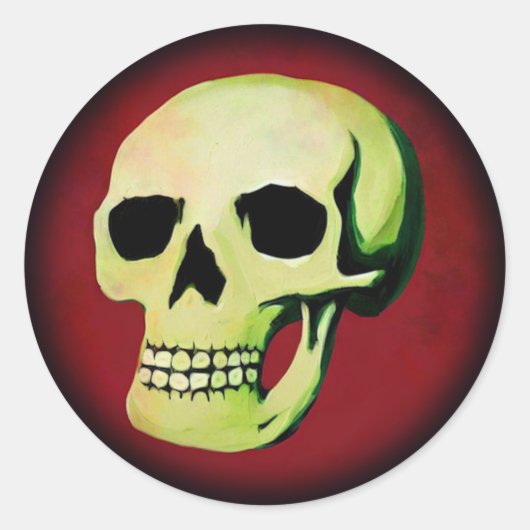 Sticker Rond Crâne (Devant)