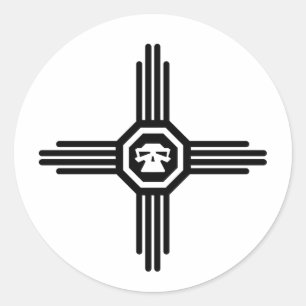 Sticker Rond crâne 1 de zia