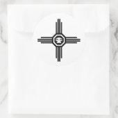 Sticker Rond crâne 1 de zia (Sac)