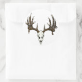 Sticker Rond Crâne à bec blanc (Sac)