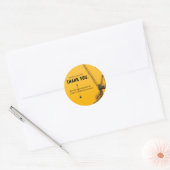 Sticker Rond Crane couchant | Thème de construction minimal (Enveloppe)