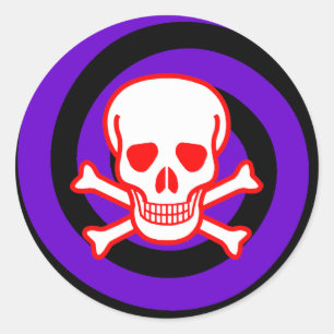 STICKER ROND CRÂNE DE HYPNO